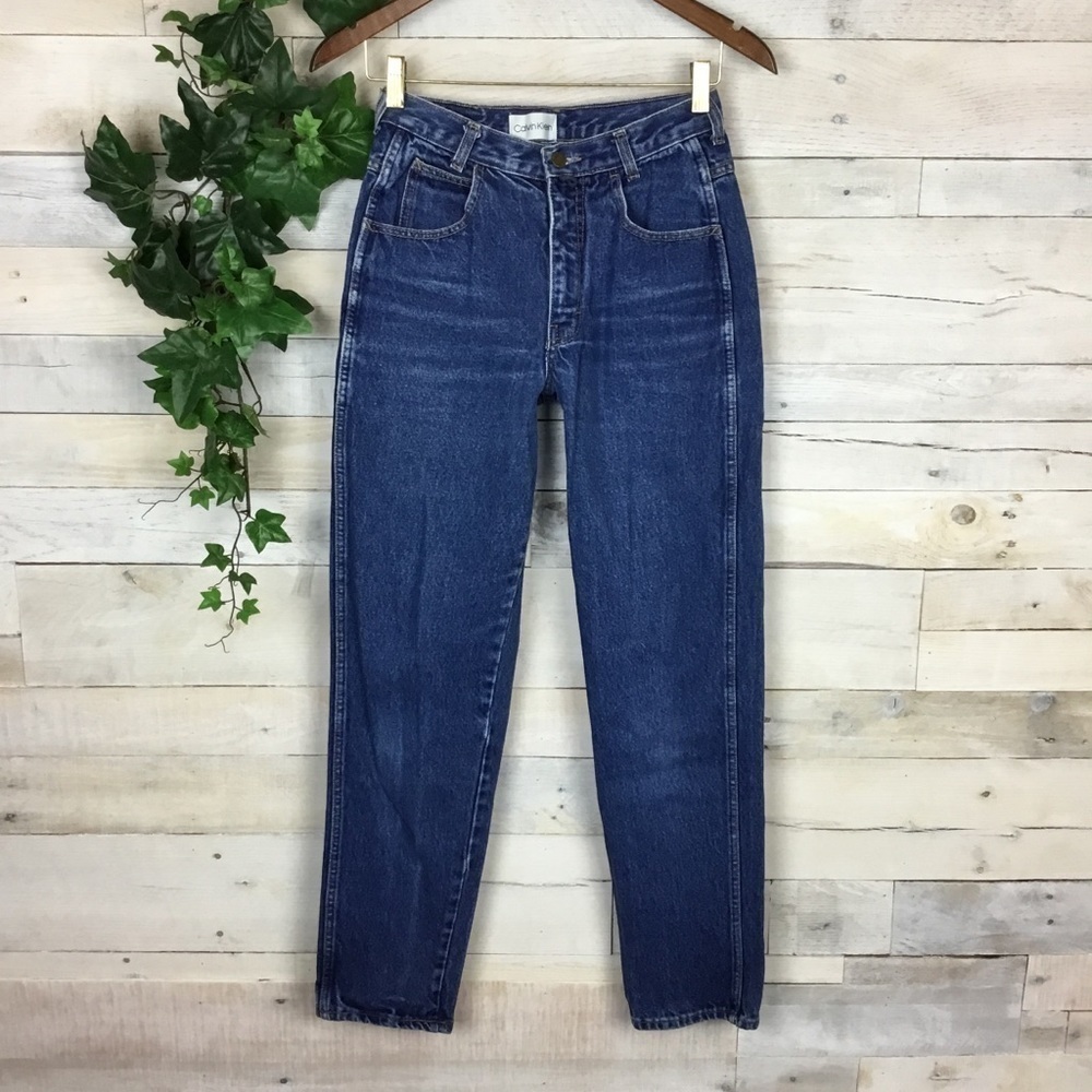 Vintage Calvin Klein High Rise Tapered Mom Jeans 9